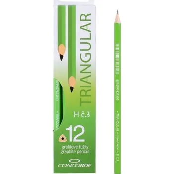Tužka grafitová trojhranná Concorde, č.3 (H), 12 ks