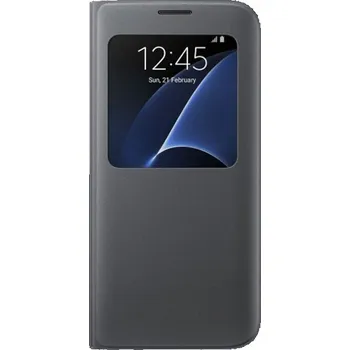 Pouzdro na mobilní telefon Samsung EF-CG935PBE S-View pro G935 Galaxy S7 Edge Black