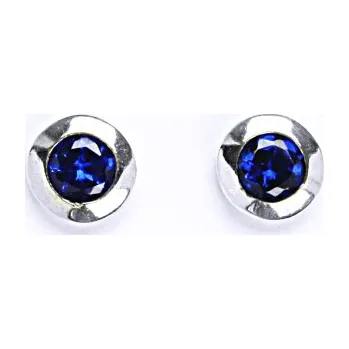 Náušnice Stříbrné náušnice na šroubek se spinelem NŠ 1046 Spinel