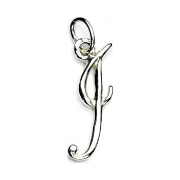 Přívěsek Stříbrný přívěsek, písmenko J, stříbrné písmeno, jéčko, P 437