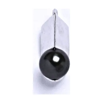 Přívěsek Stříbrný přívěšek s umělou černou perlou 8 mm,přívěšek ze stříbra P 1213