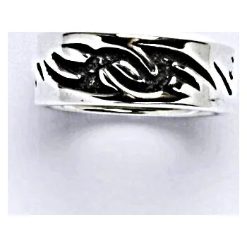 Prsten Stříbrný prsten s patinou, prsten ze stříbra,váha 7,78 g