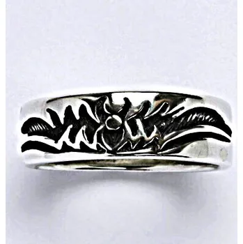 Prsten Stříbrný prsten s patinou, prsten ze stříbra,váha 8,60 g