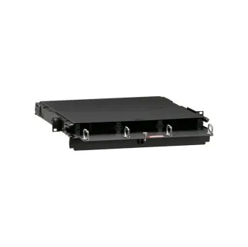 Racková skříň 5R1UM-S03 Optická vana Leviton 1000i SDX 1RU pro max. 3 SDX adaptéry nebo SDX kazety, výsuvná, černá