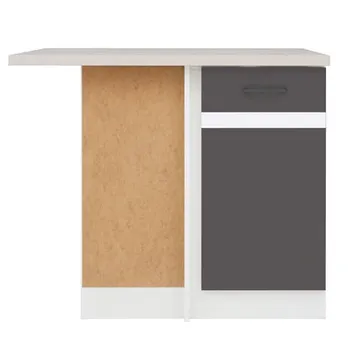 Kuchyňská skříňka BRW Junona Line DNW/100/82L bílá/šedý wolfram