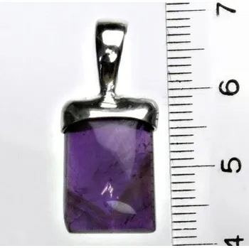 Přívěsek Stříbrný přívěsek, přírodní ametyst, přívěsek s ametystem, 4,10 g