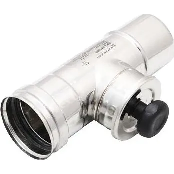 Fitinka ROCCHEGGIANI T-kus nerezový s víčkem 80 mm