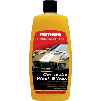 Mothers Polish California Gold Carnauba Wash & Wax - luxusní hustý autošampon s karnaubským voskem, 473 ml | Mothers