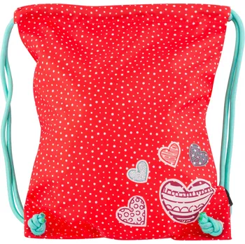 BAAGL Sáček na cvičky 42 x 34 cm, Srdce