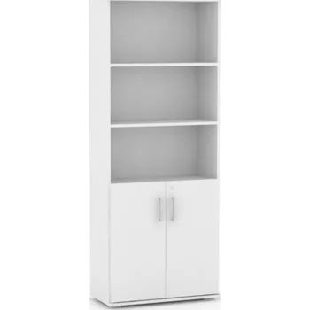 Koupelnový nábytek Široká kombinovaná skříňka REA Office S50 + D2 (2ks) - bílá