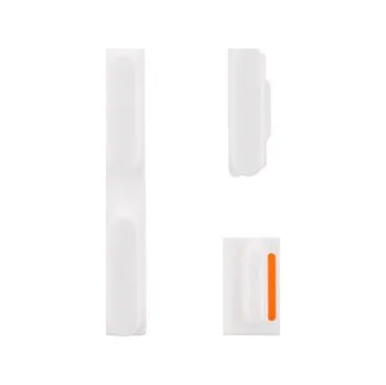 Náhradní kryt pro mobilní telefon Sada postranních tlačítek / tlačítka pro Apple iPhone 5C (Power + Volume + Mute) - bílá - kvalita A+