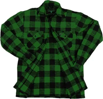Pánská košile Fostex 135301BLACKOD zeleno-černá L