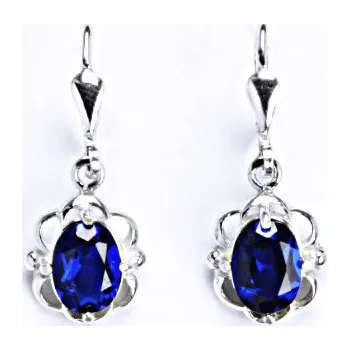 Náušnice Náušnice stříbrné na patent se spinelem NK 1140/20 S