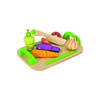 Dětská kuchyňka Eichhorn Set prkénko s nožem a přísl. - zelenina Simba