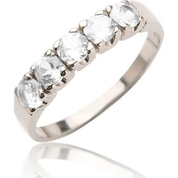 Prsten Stříbrný prsten se zirkony-VR 105