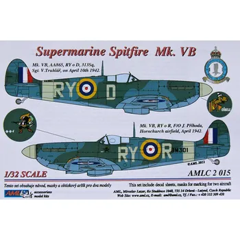 Plastikový model 1/32 Decals Supermarine Spitfire Mk.VB Part II.