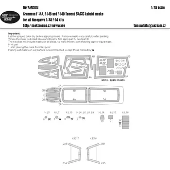 Plastikový model 1/48 Mask Grumman F-14A/B/D Tomcat BASIC (HAS)