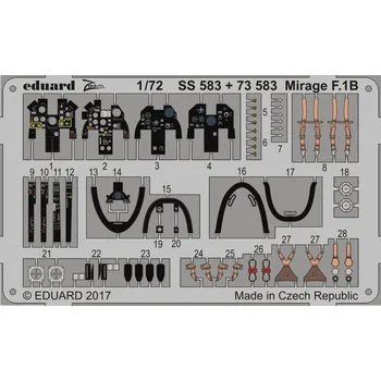 Plastikový model 1/72 Mirage F.1B (SP.HOB.)