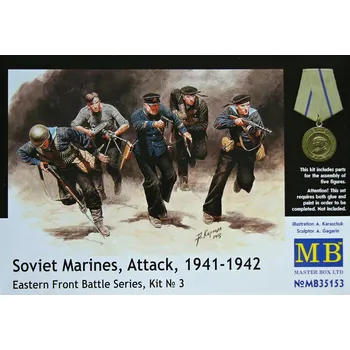 Plastikový model 1/35 Soviet Marines, Attack 1941-1942 (5 fig.)