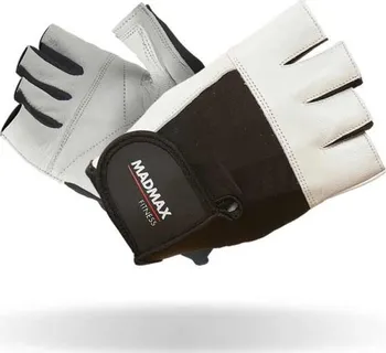 Fitness rukavice MadMax MFG444 bílá S