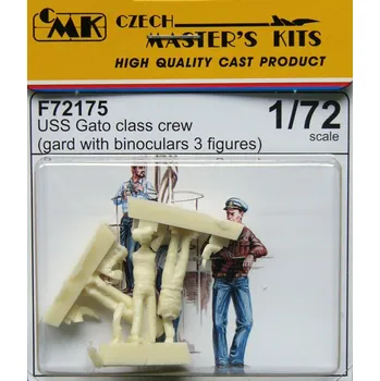 Plastikový model 1/72 USS Gato class crew with binoculars (3pcs.)