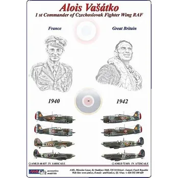 Plastikový model 1/48 Decal A.Vasatko CZ Fighter Wing RAF (8x camo)
