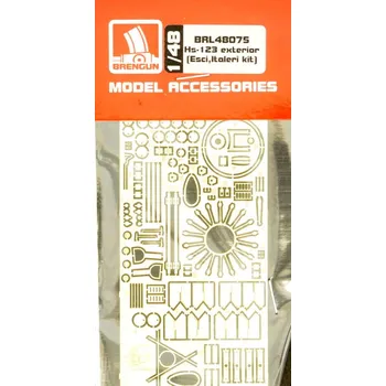 Plastikový model 1/48 Hs-123 exterior PE set (ESCI/ITAL)