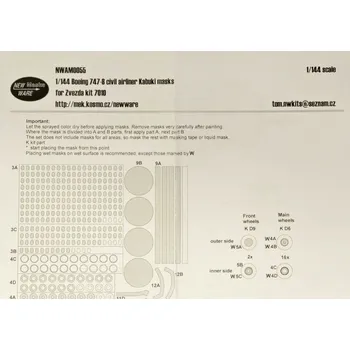Plastikový model 1/144 Mask Boeing 747-8 Civil Airliner (ZVE 7010)
