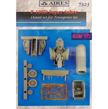 Plastikový model 1/72 F-100D Super Sabre detail set (TRUMP)