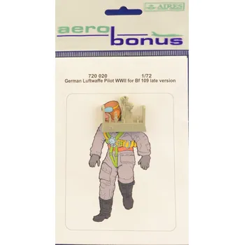 Plastikový model 1/72 German Luftwaffe Pilot WWII for Bf 109 late