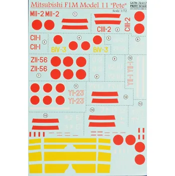 Plastikový model 1/72 Mitsubishi F1M Model 11 'Pete' (wet decals)