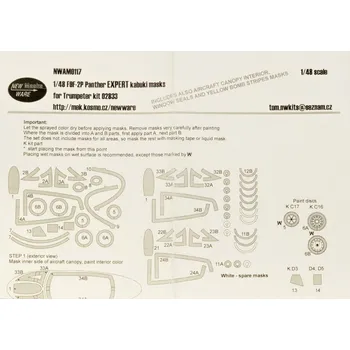 Plastikový model 1/48 Mask F9F-2P Panther EXPERT (TRUMP 02833)
