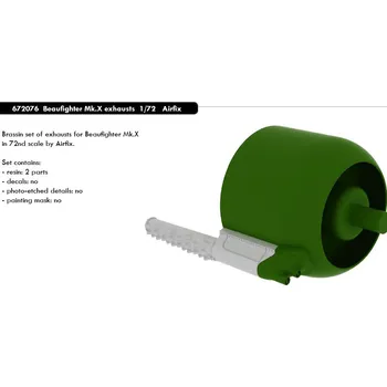 Plastikový model BRASSIN 1/72 Beaufighter Mk.X exhausts (AIRF)