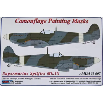 Plastikový model 1/32 Camouflage masks Supermarine Spitfire Mk.IX
