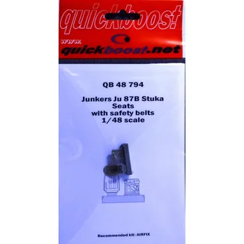 Plastikový model 1/48 Ju 87B Stuka seats w/ safety belts (AIRF)