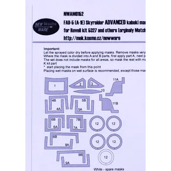 Pleťová maska 1/48 Mask FAD-5 (A-1E) Skyraider ADVANCED (REV)