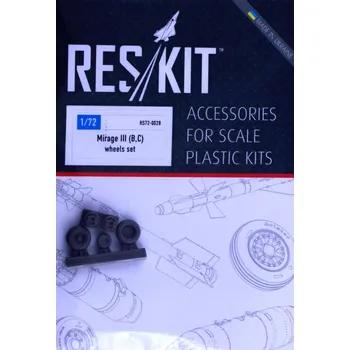 Plastikový model 1/72 Dassault Mirage III (B,C) wheels (RV,VALOM)