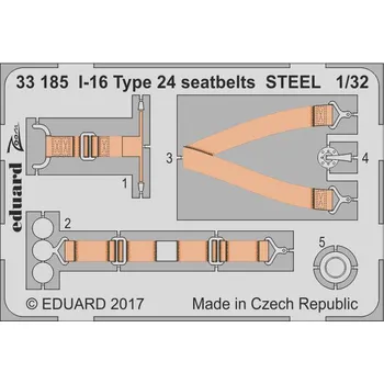 1/32 I-16 Type 24 seatbets STEEL (ICM)