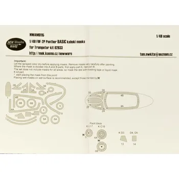 Plastikový model 1/48 Mask F9F-2P Panther BASIC (TRUMP 02833)