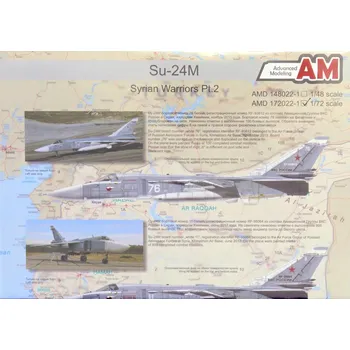 Plastikový model 1/72 Decals Su-24M Syrian Warriors Part 2