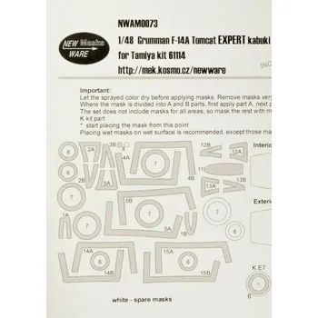 Plastikový model 1/48 Mask Grumman F-14A Tomcat EXPERT (TAM)