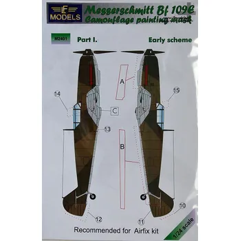 Plastikový model 1/24 Mask Messerschmitt Bf109E Early (AIRF) Pt I.