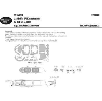 Plastikový model 1/72 Mask L-29 Delfin BASIC (AMK 86001)