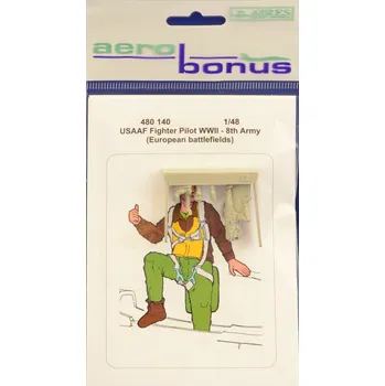 Plastikový model 1/48 USAF Fighter Pilot WWI - 8th Army (European)