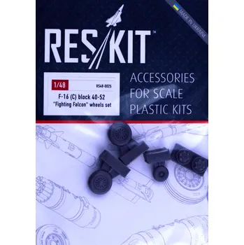 Plastikový model 1/48 F-16 (C) block 40-52 'Fighting Falcon' wheels