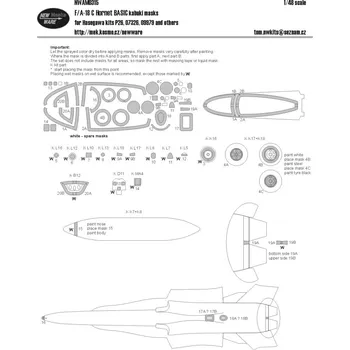 Plastikový model 1/48 Mask F/A-18 C Hornet BASIC (HAS)