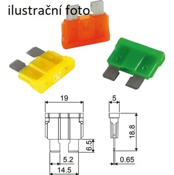 Autopojistky Pojistka nožová ATO 15A 1ks