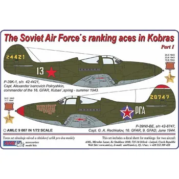 Plastikový model 1/72 Decals for P-39 K-1/N0-BE (A.Pokryshkin)