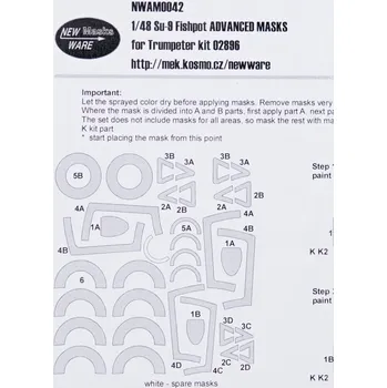 Plastikový model 1/48 Mask Su-9 Fishpot ADVANCED (TRUMP)