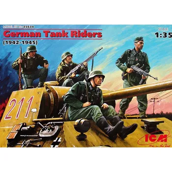 Plastikový model 1/35 German Tanks Riders 1942-1945 (4 fig.)